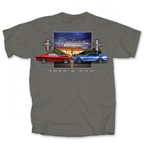 Men's T-shirt Ford Mustang Then & Now